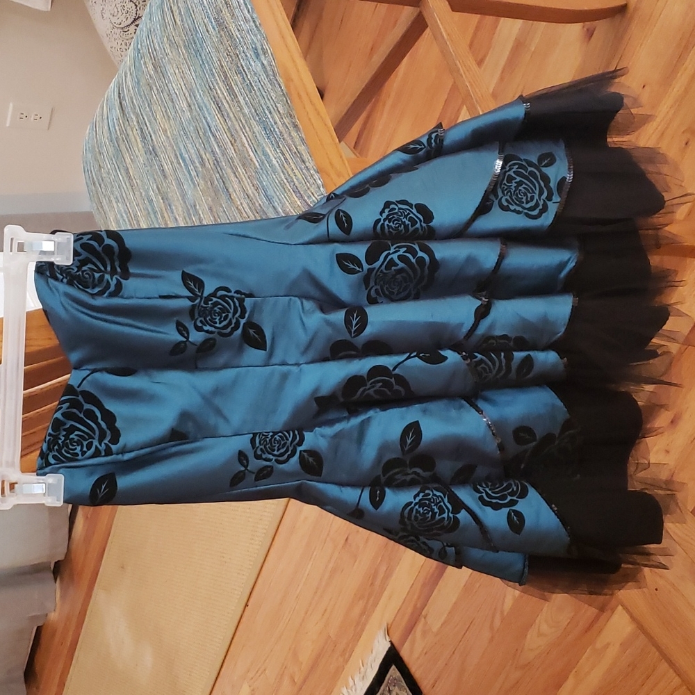 Metallic Dress with Boning